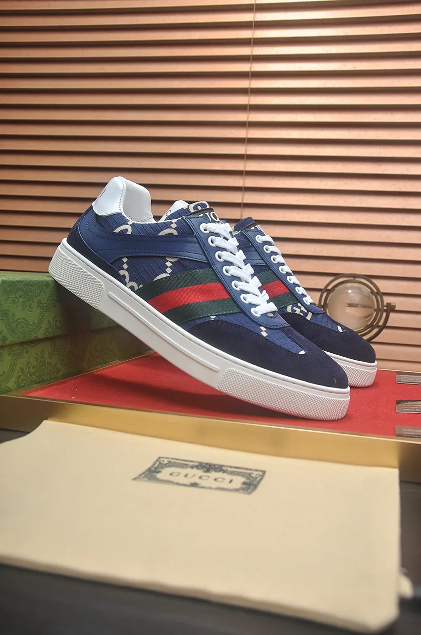 Men's men's shoes💰440💶[GUCCI] official website 1:1 men's sports shoes are now on the market. They are made of original fabric + water-dyed sheepskin lining, plus the official website original 1:1 comfortable outsole. Fashionable and versatile, super comfortable and breathable. Standard shoe size 38/45 (custom-made size 45 is non-refundable)